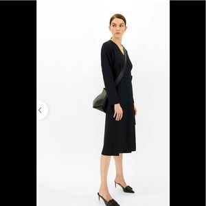 MaxMara Mock Wrap Crepe Dress